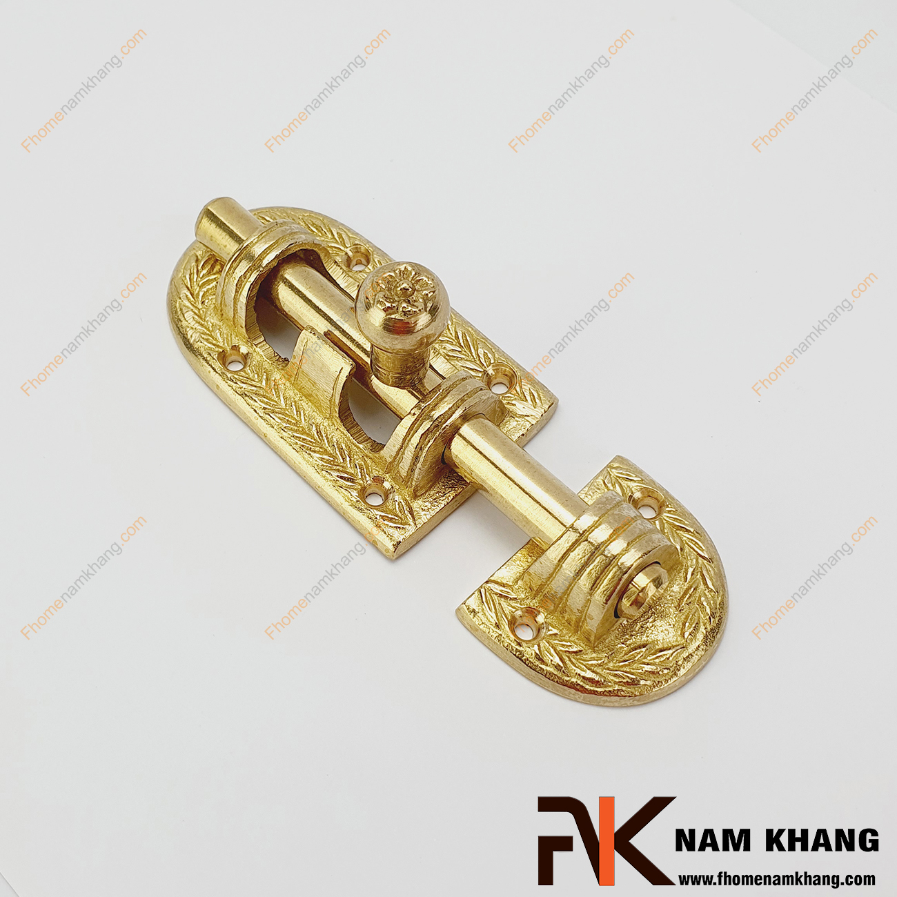 Chốt cửa bằng đồng màu đồng vàng NKD083 là một dạng phụ kiện thường dùng trên các dạng cánh cửa tủ và cửa chính với mục đích khóa giữ cách cửa thông qua cơ cấu khóa đơn giản.