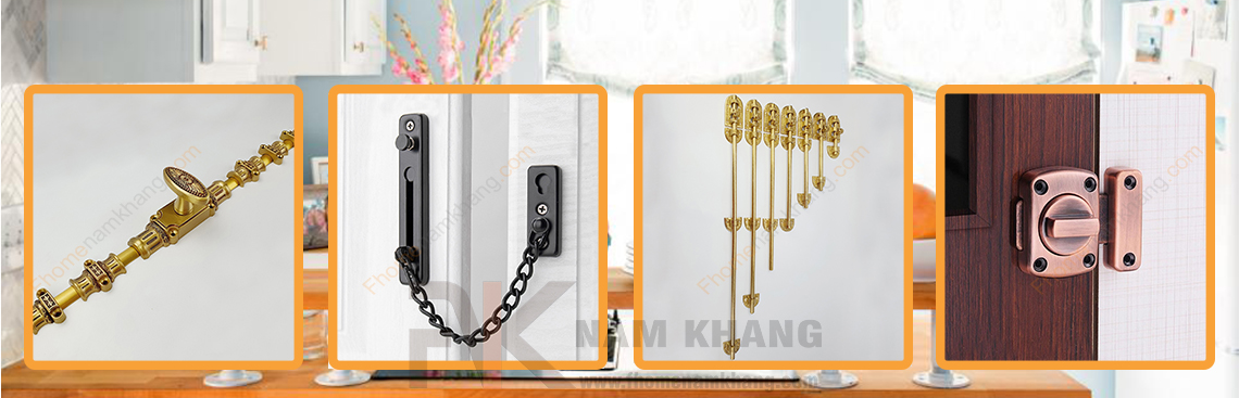 Móc cửa bằng đồng màu đồng vàng NKD014 là một dạng phụ kiện thường dùng trên các dạng cánh cửa tủ và cánh cửa sổ với mục đích khóa giữ cách cửa tạm thời. 