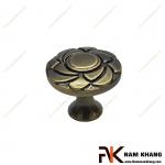 Núm cửa tủ dạng tròn cổ điển màu rêu NK386-R