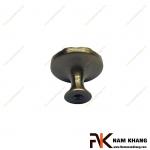 Núm cửa tủ dạng tròn cổ điển màu rêu NK386-R
