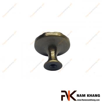 Núm cửa tủ dạng tròn cổ điển màu rêu NK386-R 