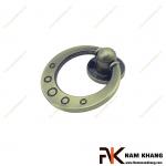 Núm cửa tủ dạng vòng màu rêu NK388-R
