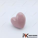 Núm cửa tủ bằng sứ hình trái tim NK394-H
