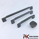 Tay nắm tủ màu xám dạng thanh bo tròn NK131-X