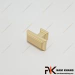 Núm cửa tủ dạng chữ nhật màu vàng mờ NK404-VM