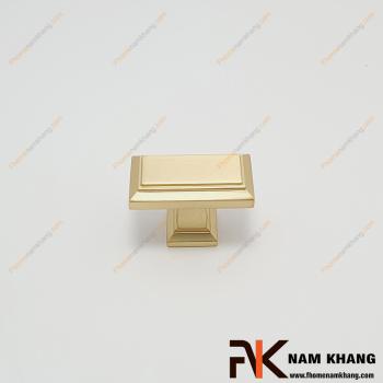 Núm cửa tủ dạng chữ nhật màu vàng mờ NK404-VM