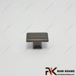 Núm cửa tủ dạng chữ nhật màu xám NK404-X
