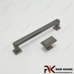 Núm cửa tủ dạng chữ nhật màu xám NK404-X