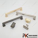 Núm cửa tủ dạng chữ nhật màu xám NK404-X