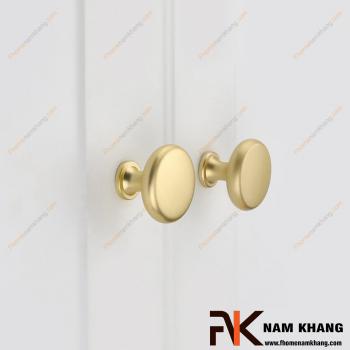 Núm cửa tủ dạng tròn vàng mờ NK211-VM 