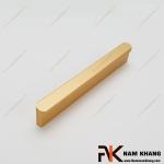 Tay nắm tủ dạng thanh dài đầu bo tròn màu vàng NK406-VB