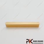 Tay nắm tủ dạng thanh dài đầu bo tròn màu vàng NK406-VB