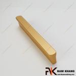 Tay nắm tủ dạng thanh dài đầu bo tròn màu vàng NK406-VB