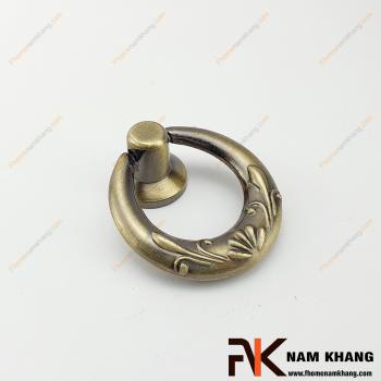 Núm cửa tủ dạng vòng màu rêu NK388-RH