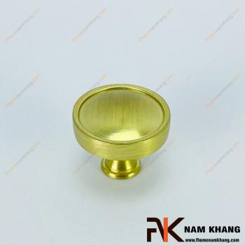 Núm cửa tủ dạng tròn vàng mờ NK267-HV