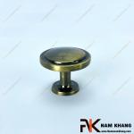 Núm cửa tủ dạng tròn màu rêu bóng NK204-RB