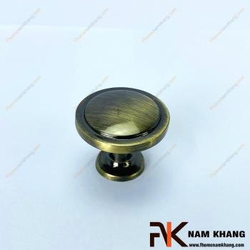 Núm cửa tủ dạng tròn màu rêu bóng NK204-RB