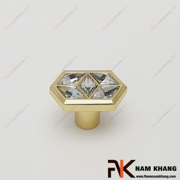 Núm cửa tủ kết hợp đá pha lê NK439-VLD 