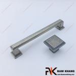 Núm cửa tủ dạng vuông màu ghi cổ điển NK230-GC