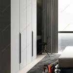 Tay nắm tủ dạng thanh dài  bắt cạnh màu đen NK433-DN