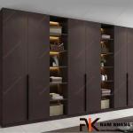 Tay nắm tủ dạng thanh dài  bắt cạnh màu đen NK433-DN