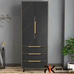 Tay nắm tủ dạng thanh dài bắt cạnh màu vàng NK433-VN