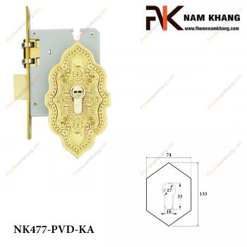 Khóa âm cổ điển màu đồng vàng gold NK477-PVD-KA