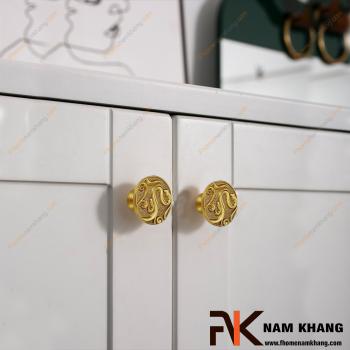  Núm cửa tủ đồng rồng vàng NK452-VM