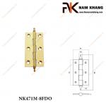 Bản lề tủ dạng trơn màu đồng vàng NK471M-8FDO