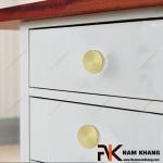 Núm cửa tủ dạng tròn màu vàng ánh kim NK267-NV