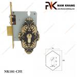 Khóa âm lắp với tay nắm cửa bằng đồng cao cấp NK181-CFE