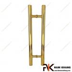Tay nắm cửa chính dạng thanh tròn màu vàng bóng NK428-V