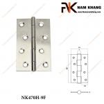 Bản lề lá tủ màu trắng inox NK470H-9F