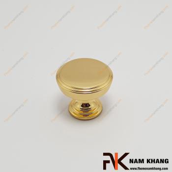 Núm cửa tủ dạng tròn bằng đồng vàng bóng NK267A-DV