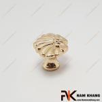 Núm cửa tủ hoa văn cổ điển màu vàng NK252-VB