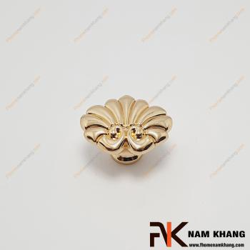 Núm cửa tủ hoa văn cổ điển màu vàng NK252-VB