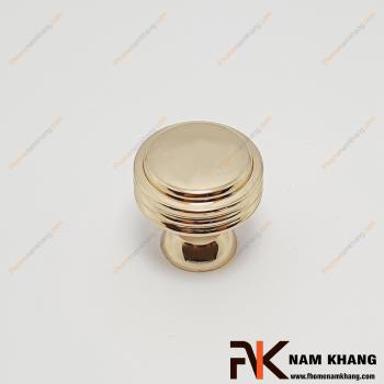 Núm cửa tủ dạng tròn màu vàng bóng NK306T-V