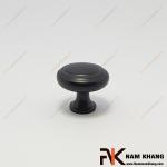 Núm cửa tủ dạng tròn viền màu đen mờ NK337L-DM