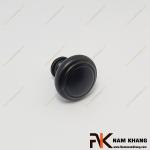 Núm cửa tủ dạng tròn viền màu đen mờ NK337L-DM