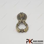 Núm cửa tủ dạng vòng cổ điển màu đồng rêu NK353H-R