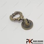Núm cửa tủ dạng vòng cổ điển màu đồng rêu NK353H-R