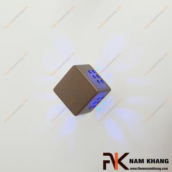 Núm cửa tủ phối đèn led dạng vuông màu xám NK494VL-XXA
