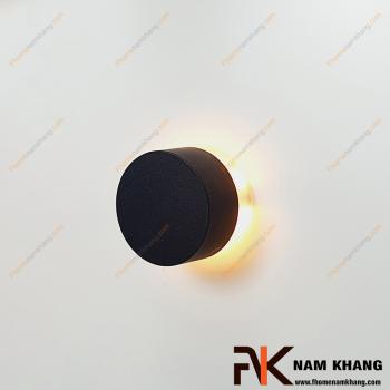 Núm cửa tủ phối đèn led trụ tròn màu đen NK494TR-DVA