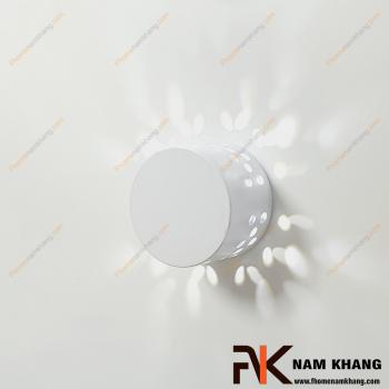Núm cửa tủ phối đèn led trụ tròn màu trắng NK494TL-TTR