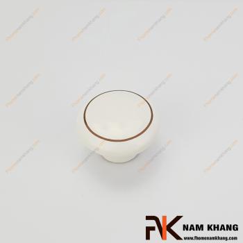 Núm cửa tủ sứ trắng NK044-TV