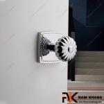 Khóa chốt cửa màu trắng bạc NK579-B