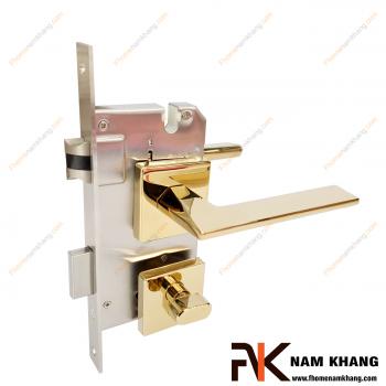 Khóa cửa phân thể chất liệu hợp kim màu vàng bóng NK570V-PVD
