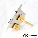 Khóa cửa phân thể kiểu dáng ốp vuông màu vàng mờ NK573V-VM