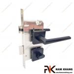 Khóa cửa phân thể kiểu dáng ốp vuông màu đen mờ NK573V-DM