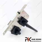Khóa cửa phân thể kiểu dáng ốp vuông màu đen mờ NK573V-DM